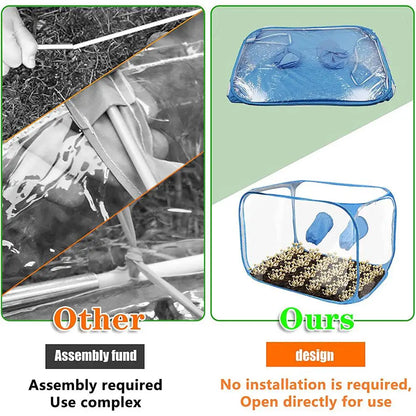 1PC Mushroom Grow Still Air Box Portable Plastic Mycology Fume Hood Propagation Stations Mushroom Grow Kit Growing Containers