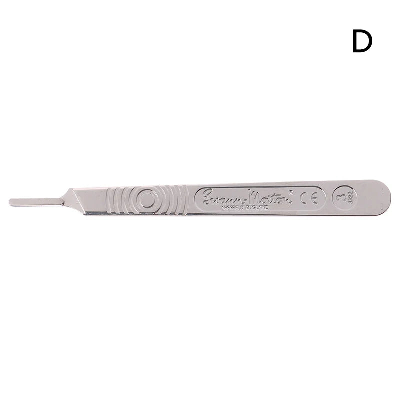 Scalpel Handle Fits Blade Stainless Steel Surgical Hilt / Plastic Surgical Hilt Engraving Hand Tools Surgical Blade