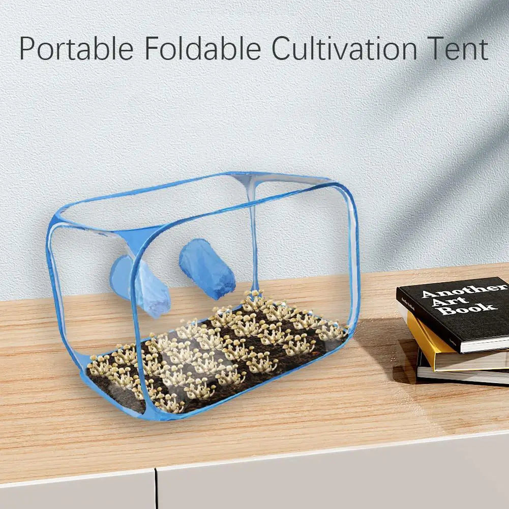 1PC Mushroom Grow Still Air Box Portable Plastic Mycology Fume Hood Propagation Stations Mushroom Grow Kit Growing Containers