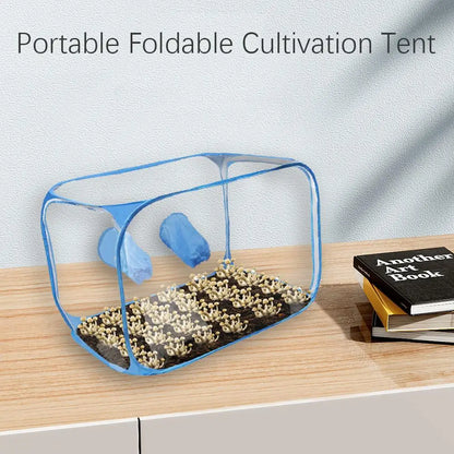 1PC Mushroom Grow Still Air Box Portable Plastic Mycology Fume Hood Propagation Stations Mushroom Grow Kit Growing Containers