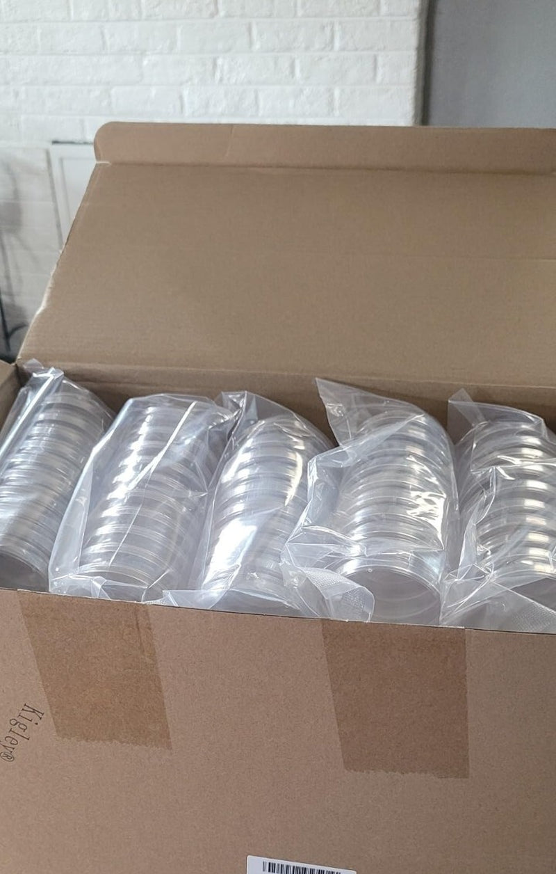 400Pcs Sterile Plastic Petri Dishes W/ Lids 60Mm Diax15Mm Deep Clear Culture Lab
