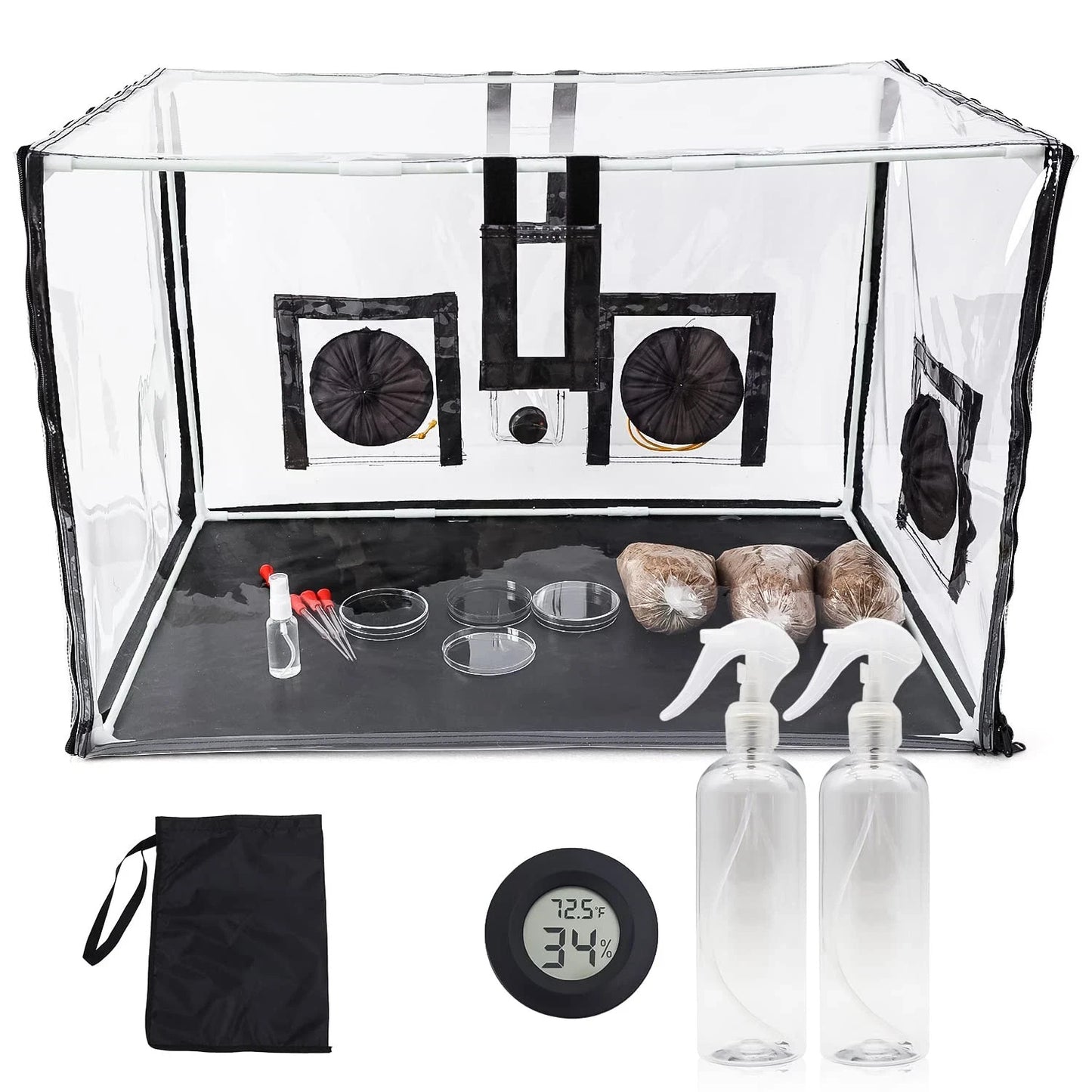 Large Still Air Box Mushroom Mycology Fume Hood Propagation Stationsgrow Kit Mus