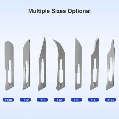 100PCS/BOX Surgical Scalpel Sterilized Blades Carbon Steel Material Size 10#/11#/15# Optional