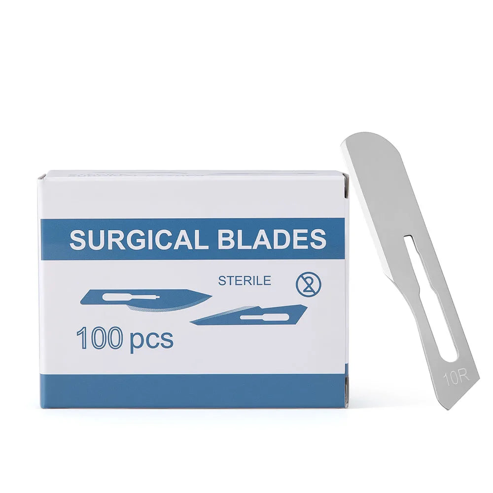 100PCS/BOX Surgical Scalpel Sterilized Blades Carbon Steel Material Size 10#/11#/15# Optional