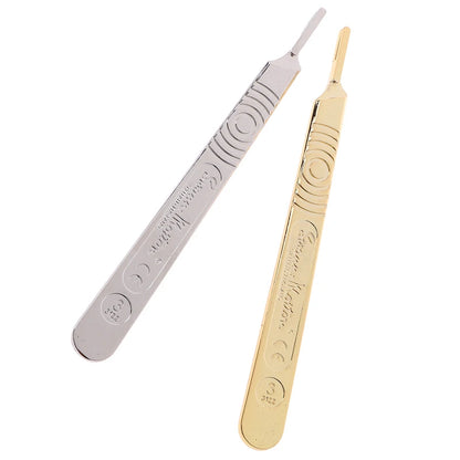 Scalpel Handle Fits Blade Stainless Steel Surgical Hilt / Plastic Surgical Hilt Engraving Hand Tools Surgical Blade
