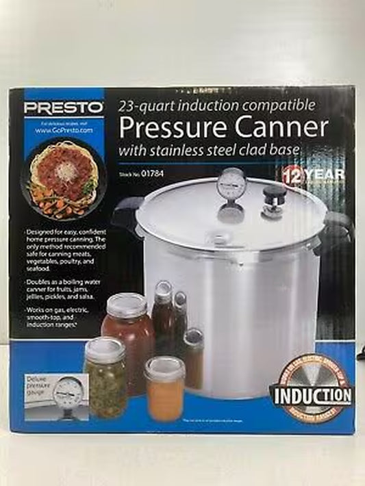 Presto 23Qt Pressure Canner/Cooker Induction Compatible 01784