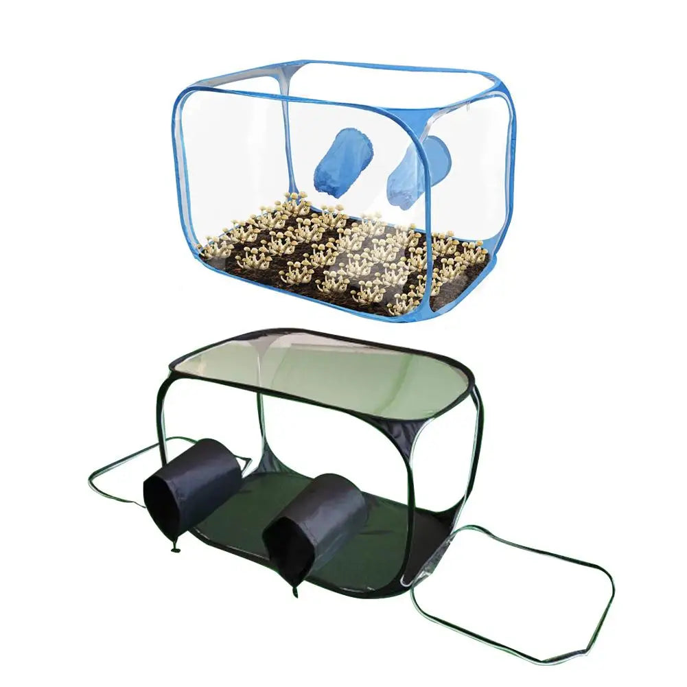 1PC Mushroom Grow Still Air Box Portable Plastic Mycology Fume Hood Propagation Stations Mushroom Grow Kit Growing Containers